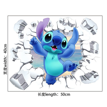 Autocollant mural (Lilo & Stitch)