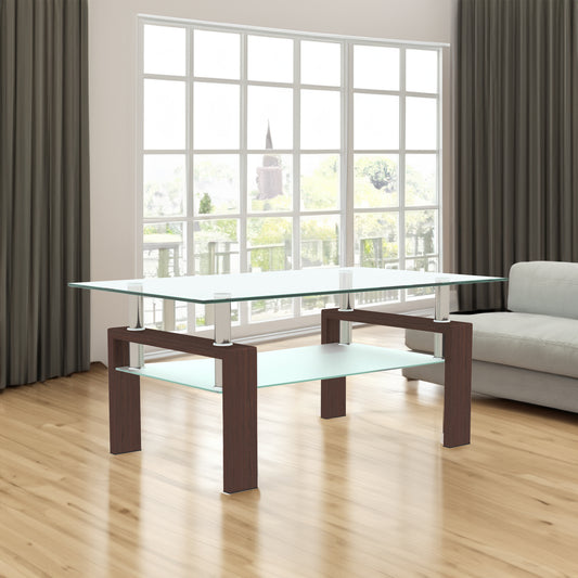 Tempered glass coffee table 