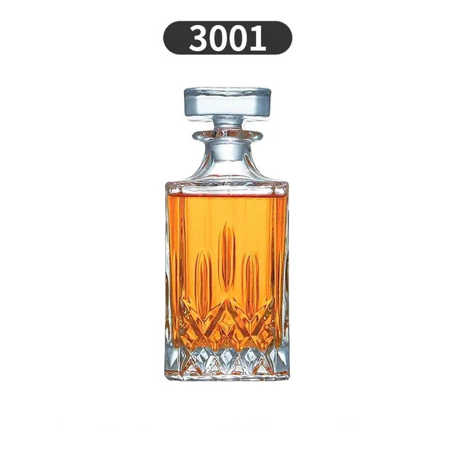 Décanteur de whisky en cristal, sans plomb, 750 ml