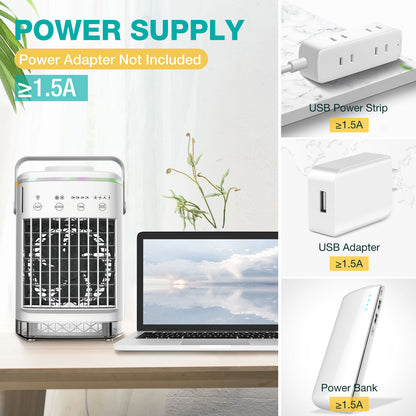 4-Speed ​​Portable Electric Air Conditioner (USB)