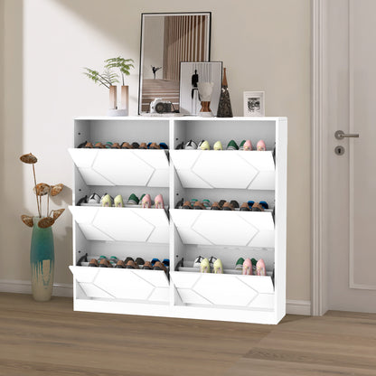 Shoe storage cabinet for the entrance.