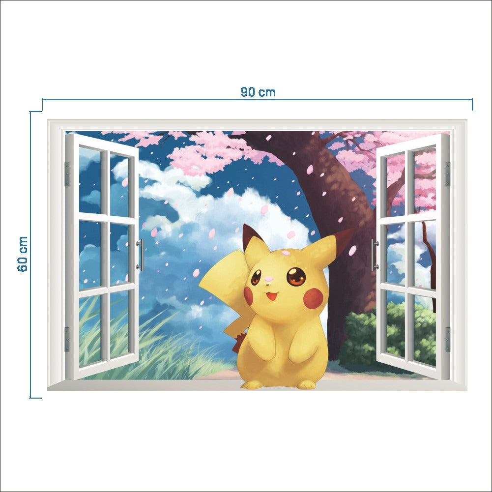 Autocollant mural 3D (Pokémon)