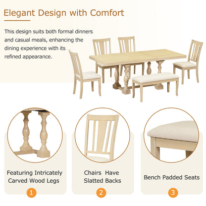 Dining table set (6 pieces)