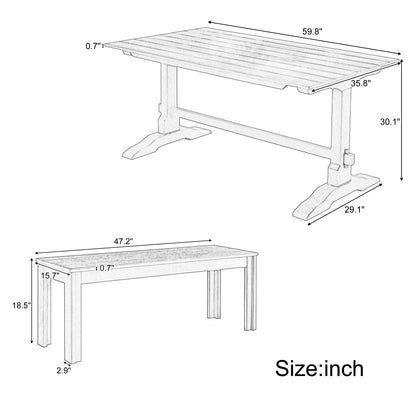 Kitchen table (3 pieces)