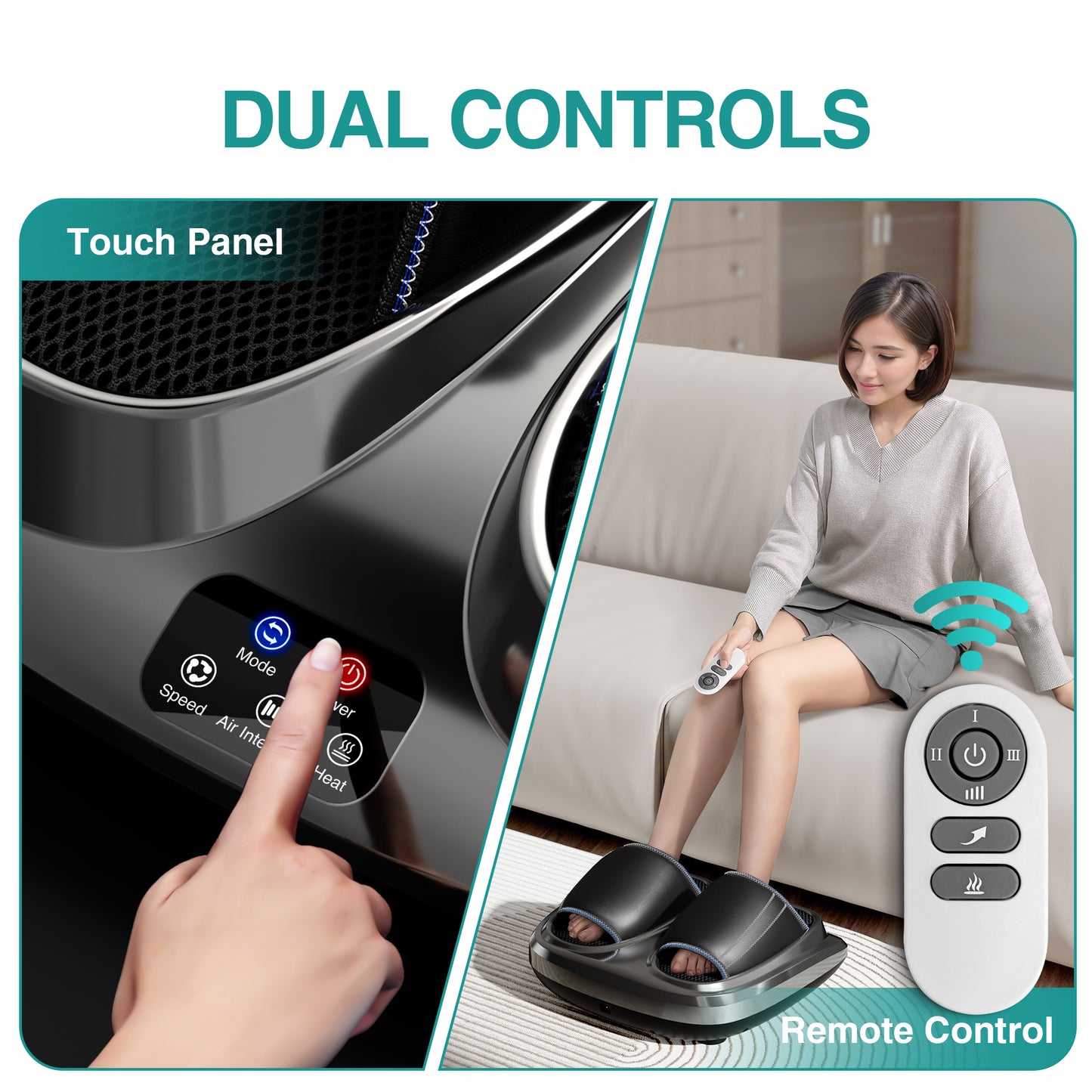 Heated foot massager 