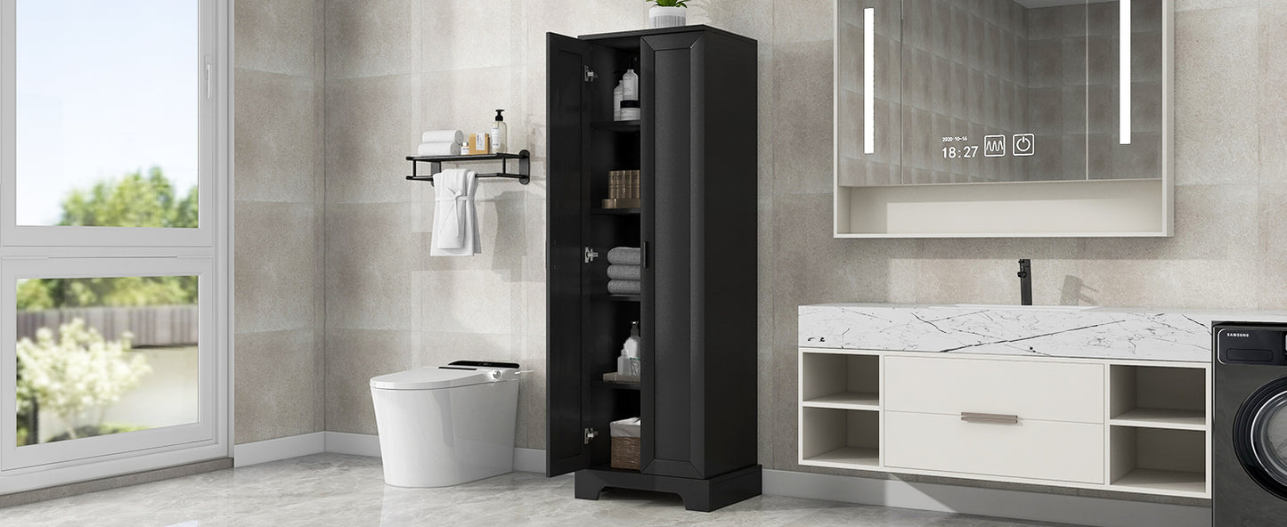 Bathroom storage cabinet with two doors