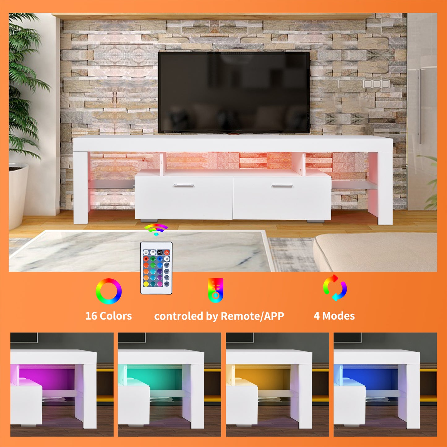 Mueble de TV con LED