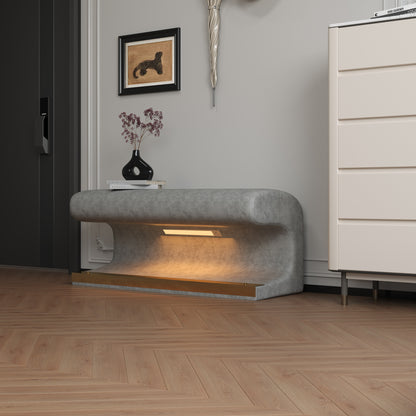 Banc Ottoman avec lumière de capteur LED.