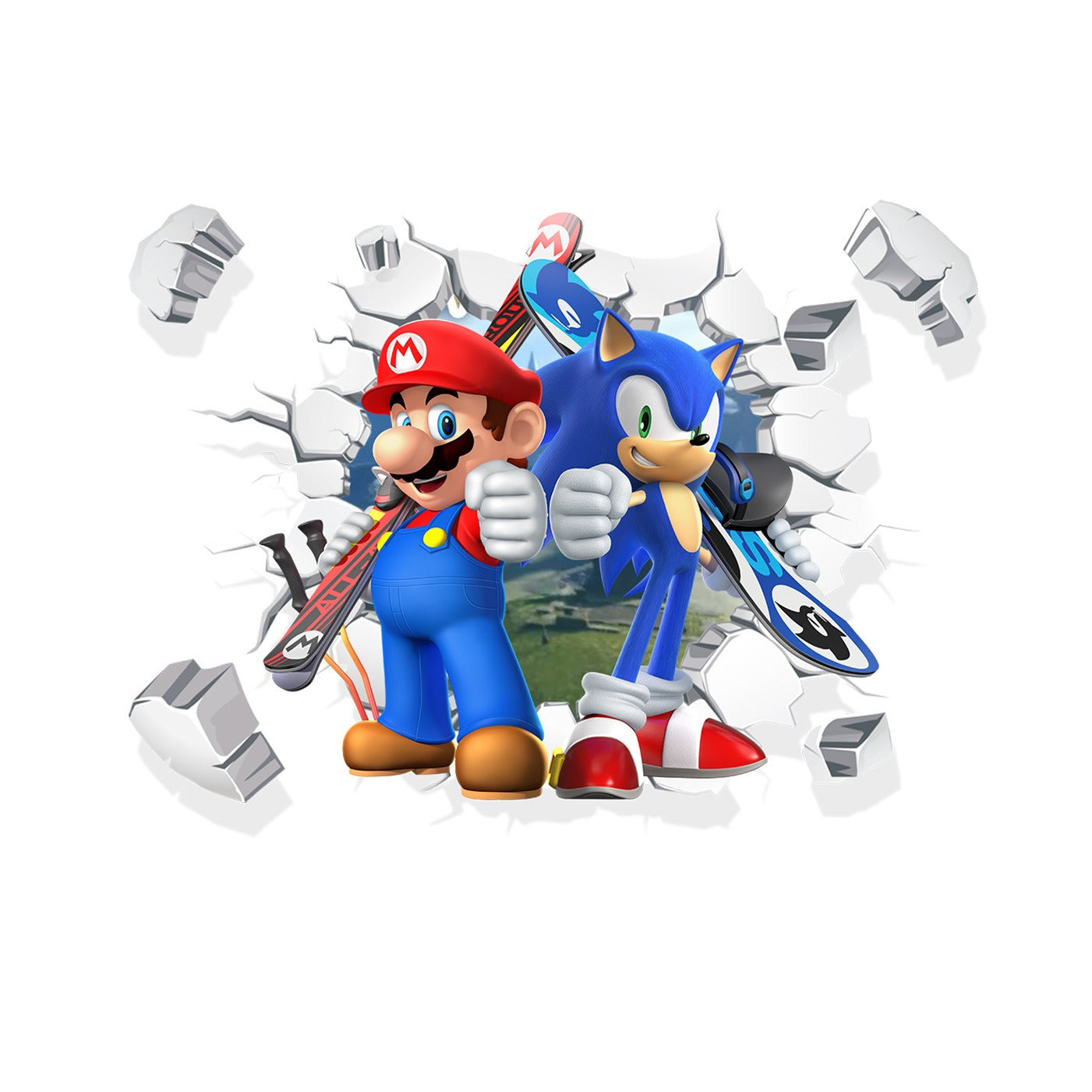 Wall sticker (Mario and Sonic)