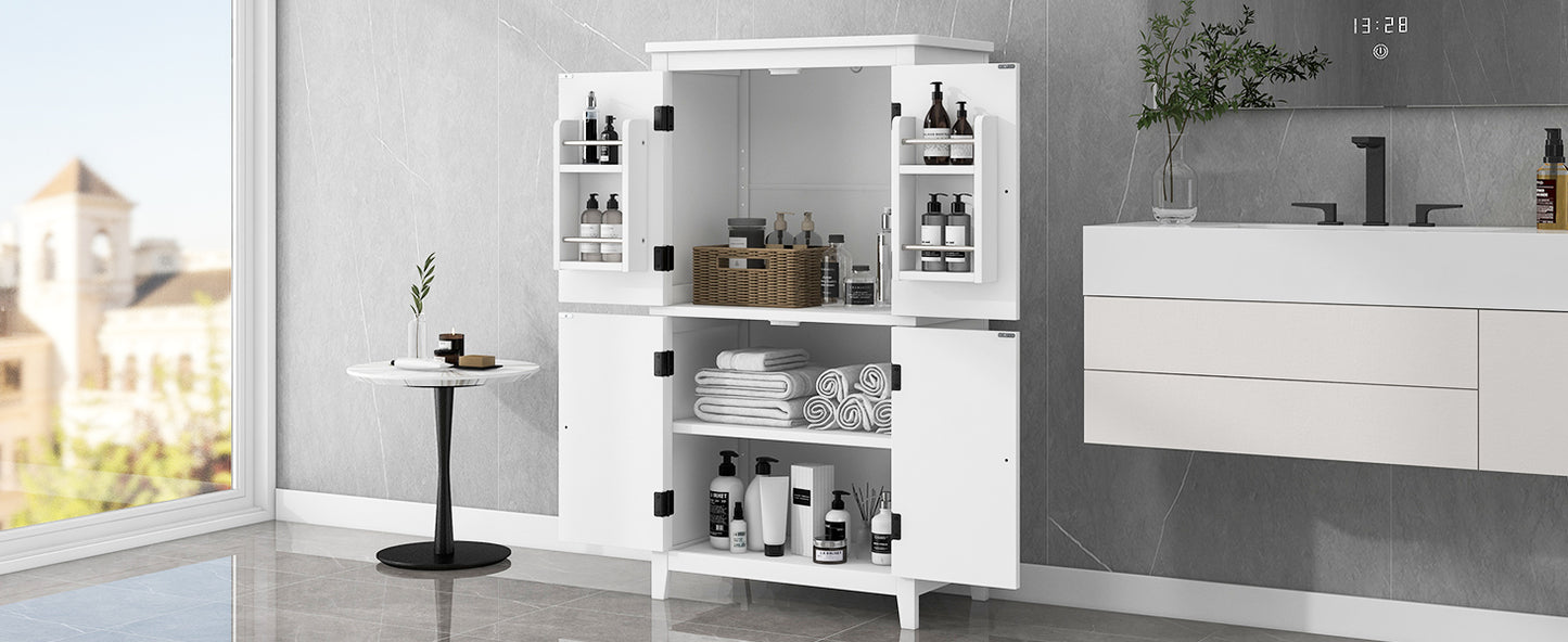 Bathroom floor storage cabinet