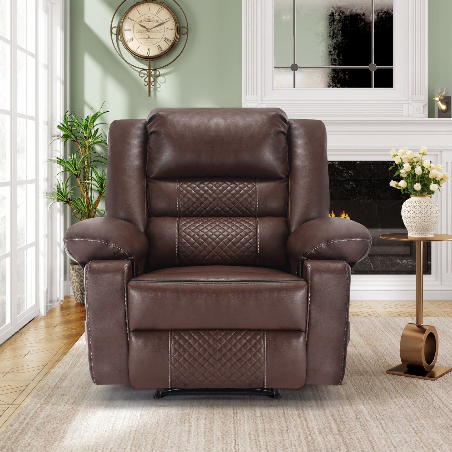 Fauteuil inclinable de massage en cuir respirant