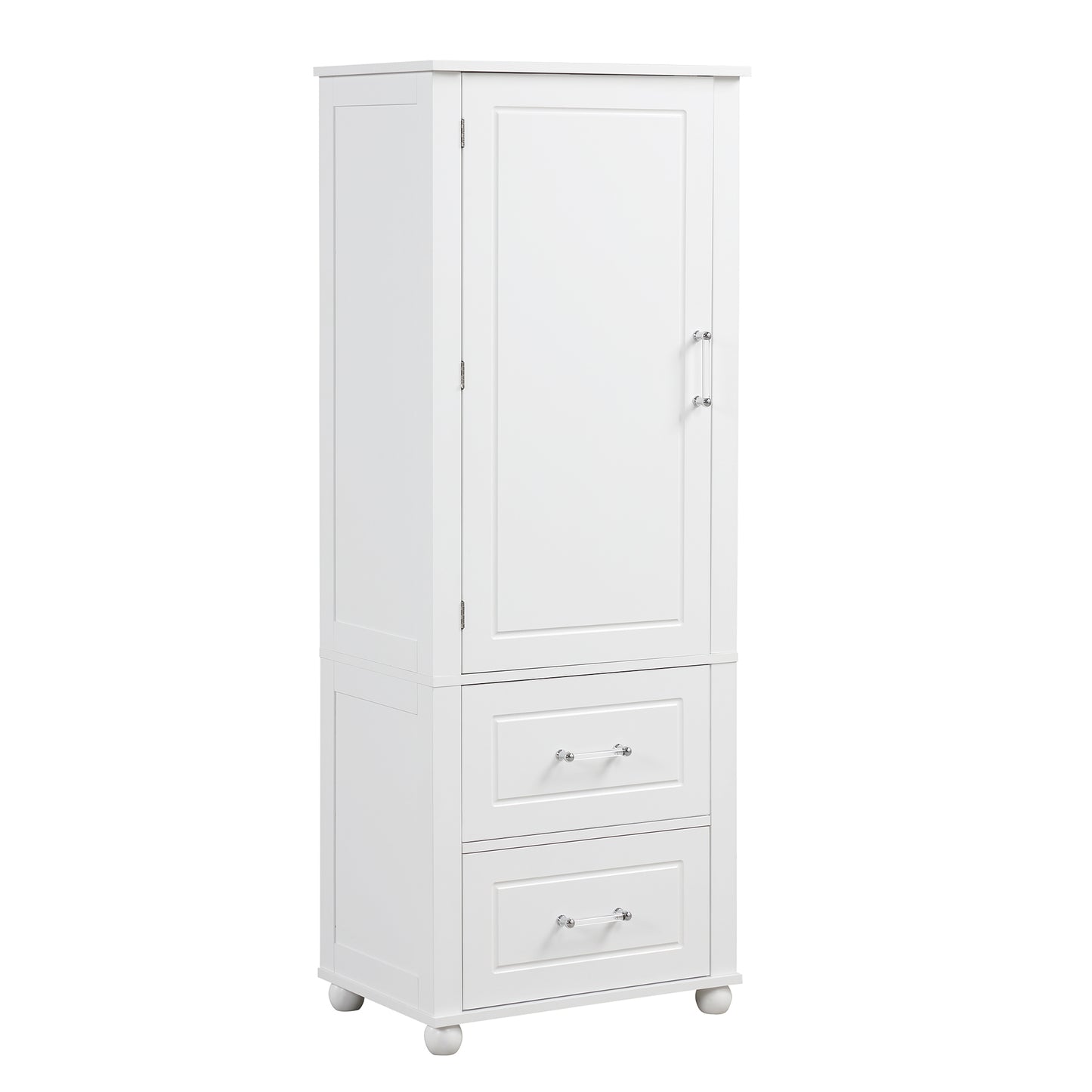 Large bathroom storage cabinet.