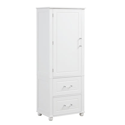 Large bathroom storage cabinet.