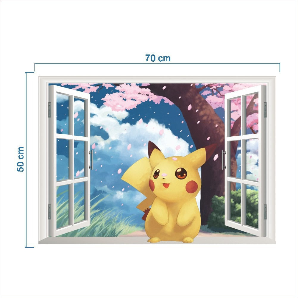 Autocollant mural 3D (Pokémon)