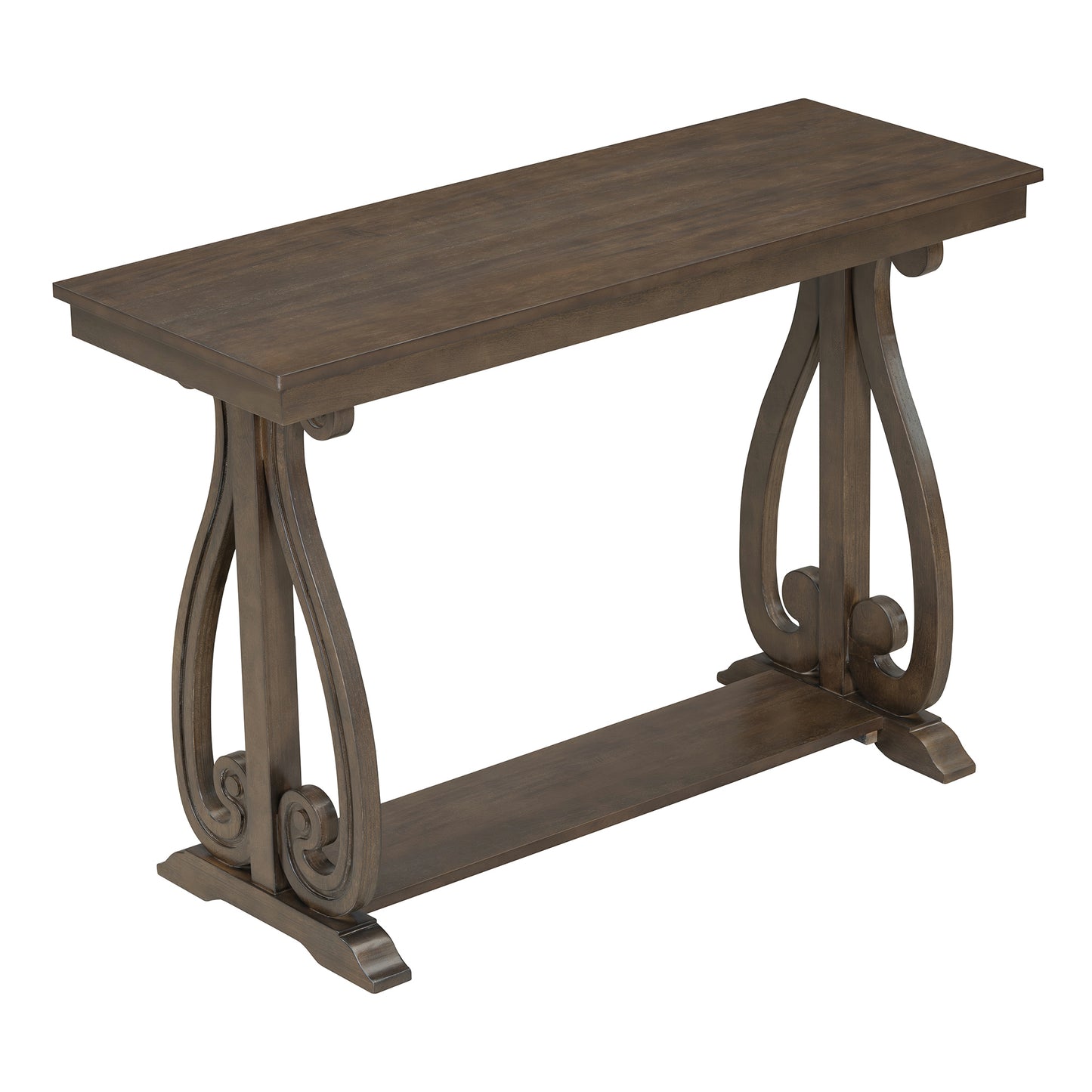 48 inch rustic vintage console table.