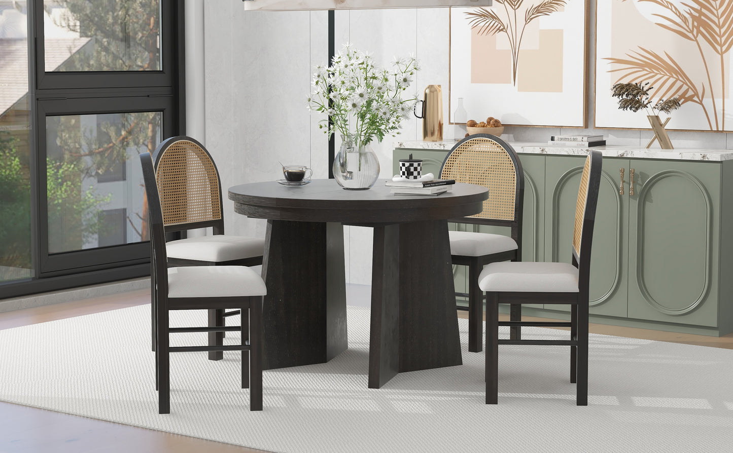 5 piece dining table set.