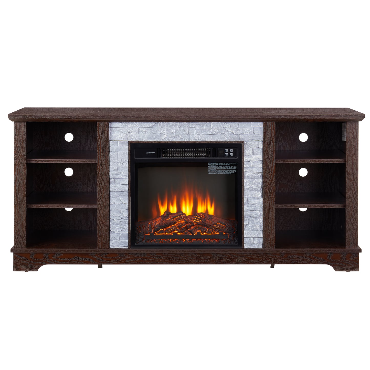 TV cabinet with fireplace