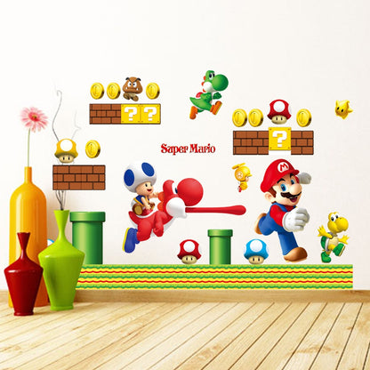 Autocollant mural (mario et sonic)