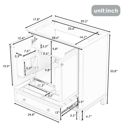 30 inch bathroom vanity.