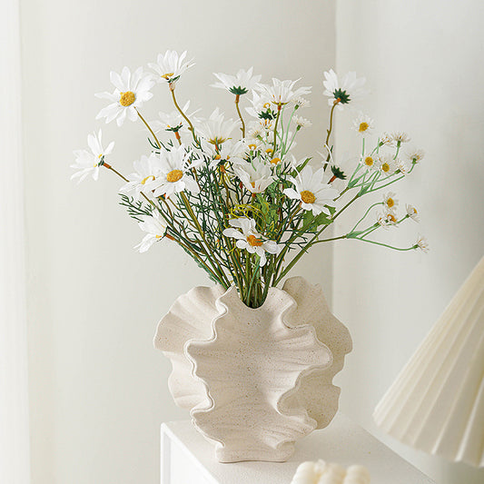 White ceramic vase