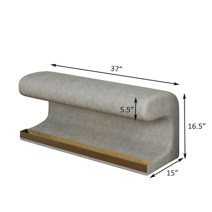 Banc Ottoman avec lumière de capteur LED.