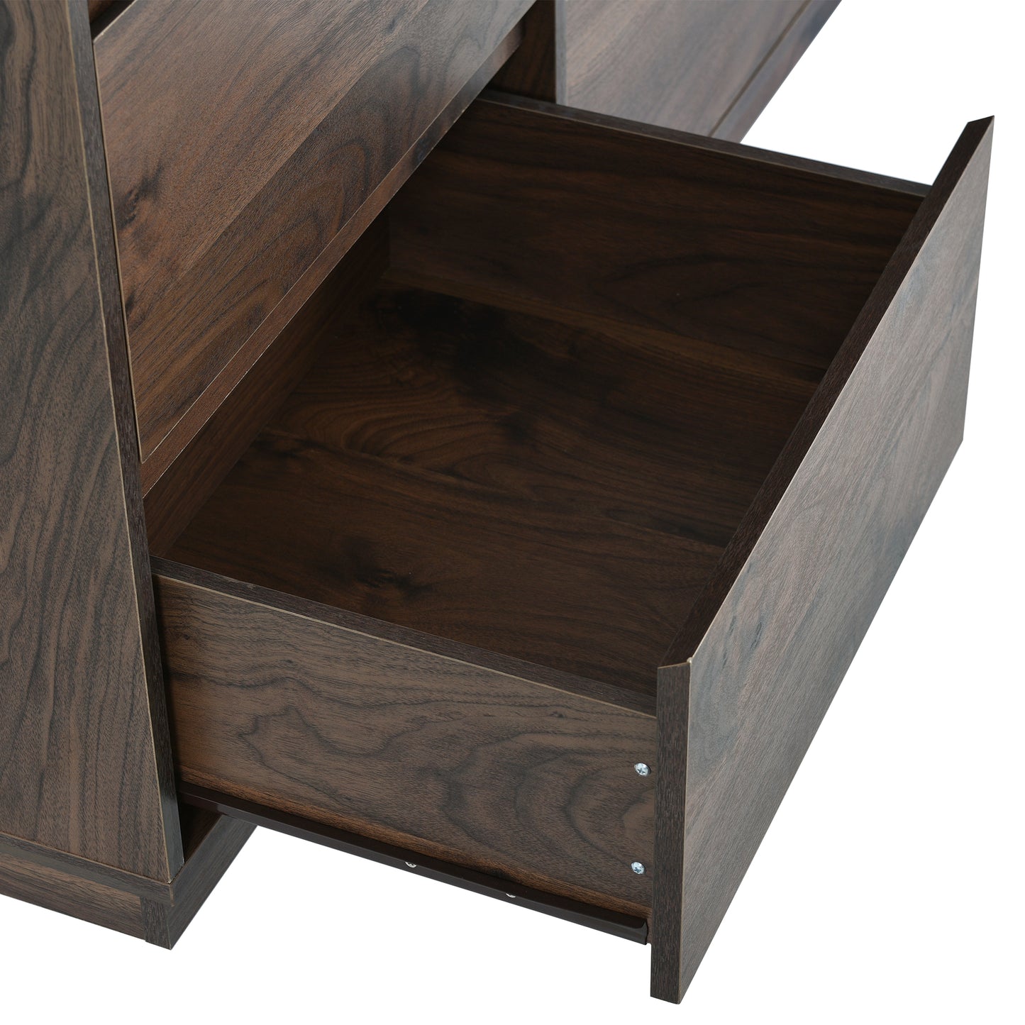 Robe de tiroir moderne du milieu du siècle 9 Dresser, Dark Brown