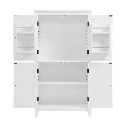 Bathroom floor storage cabinet