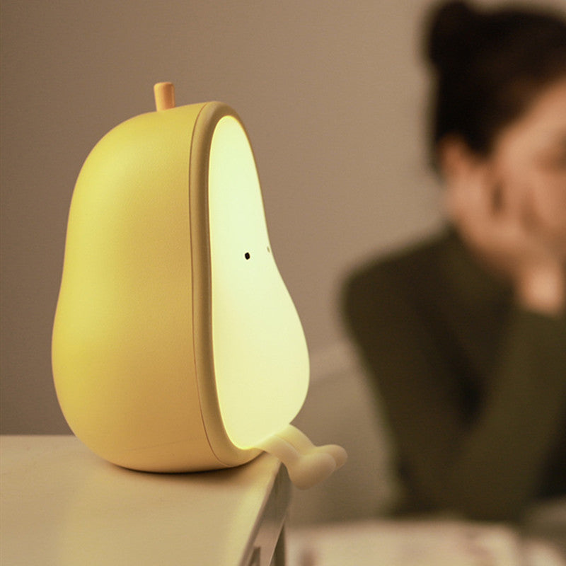 Small pear-shaped night light.