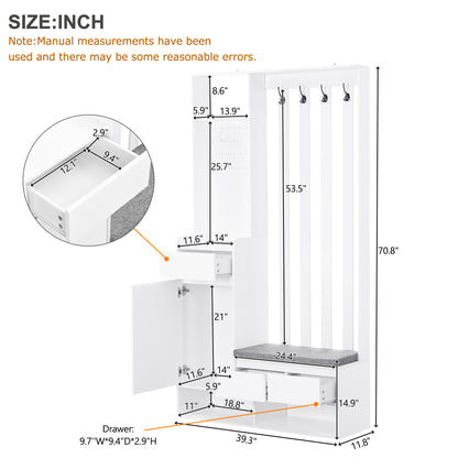 Armoire à chaussures de couloir multifonctionnelles