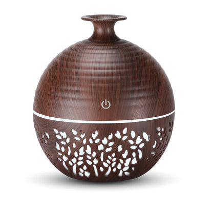 New Hollow Wooden Humidifier (USB+130ml)