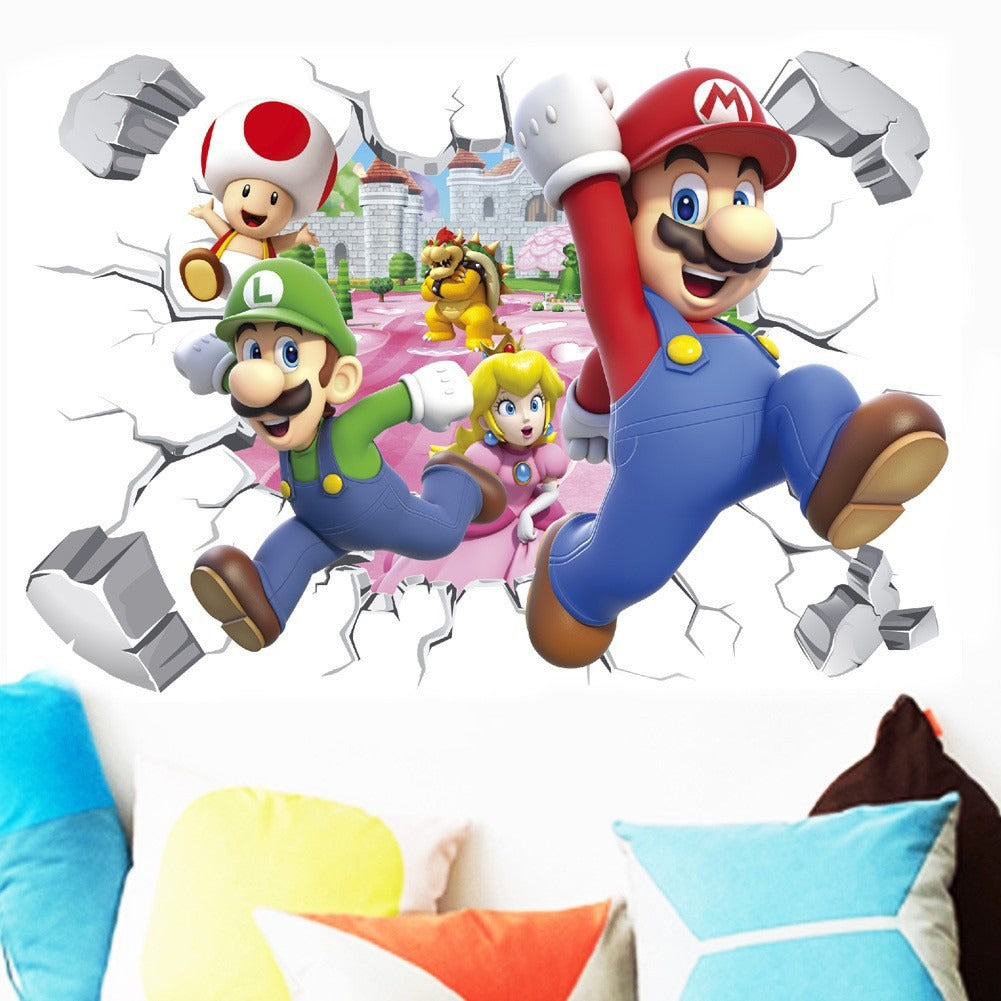 Wall sticker (mario and sonic)