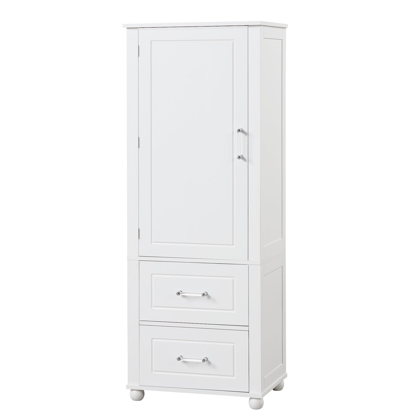 Large bathroom storage cabinet.