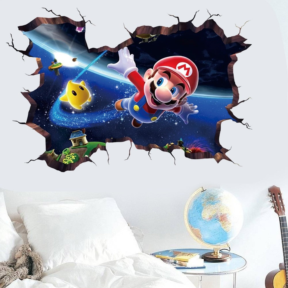 Autocollant mural (mario et sonic)