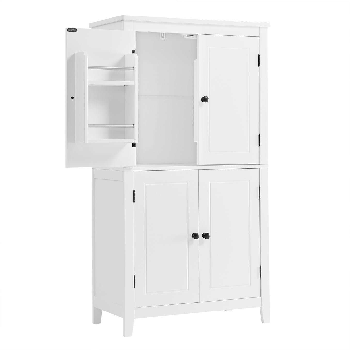 Bathroom floor storage cabinet