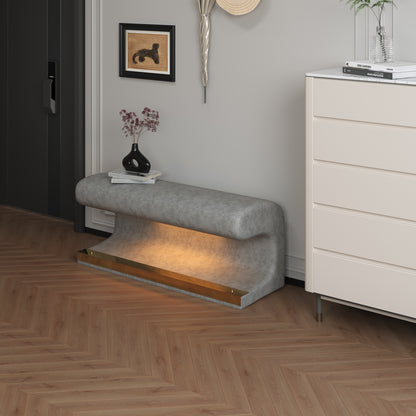 Banc Ottoman avec lumière de capteur LED.