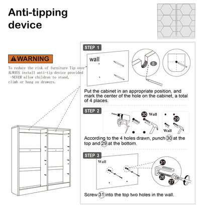 Shoe storage cabinet for the entrance.