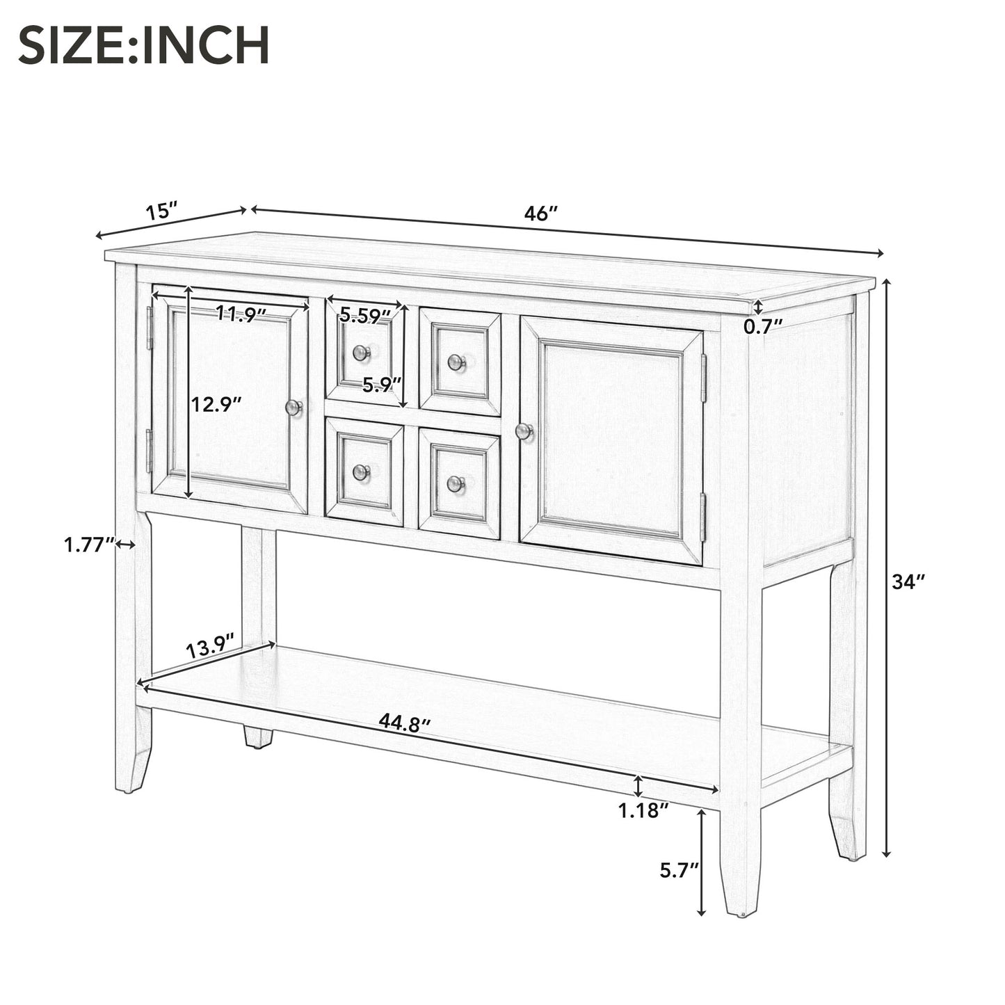 Wooden buffet