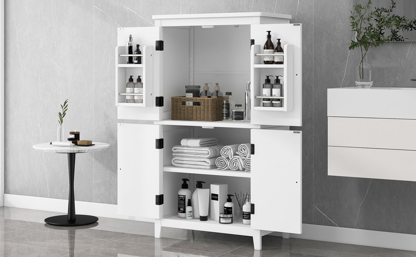 Salle de bain armoire de rangement de plancher