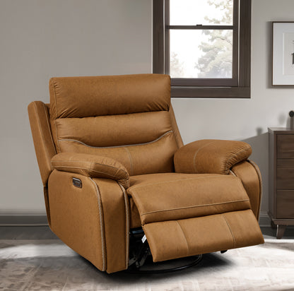 Fauteuil en cuir ajustable électrique