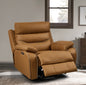 Electric adjustable leather armchair