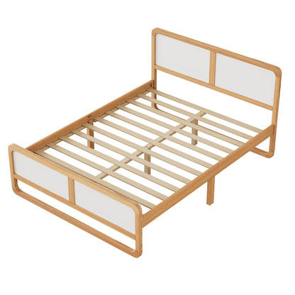 Cama de plataforma de madera maciza (Queen)