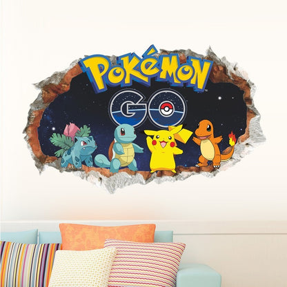 Autocollant mural 3D (Pokémon)