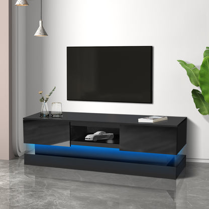 Mueble de TV con LED.