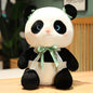 Panda plush toy with a cute bow.