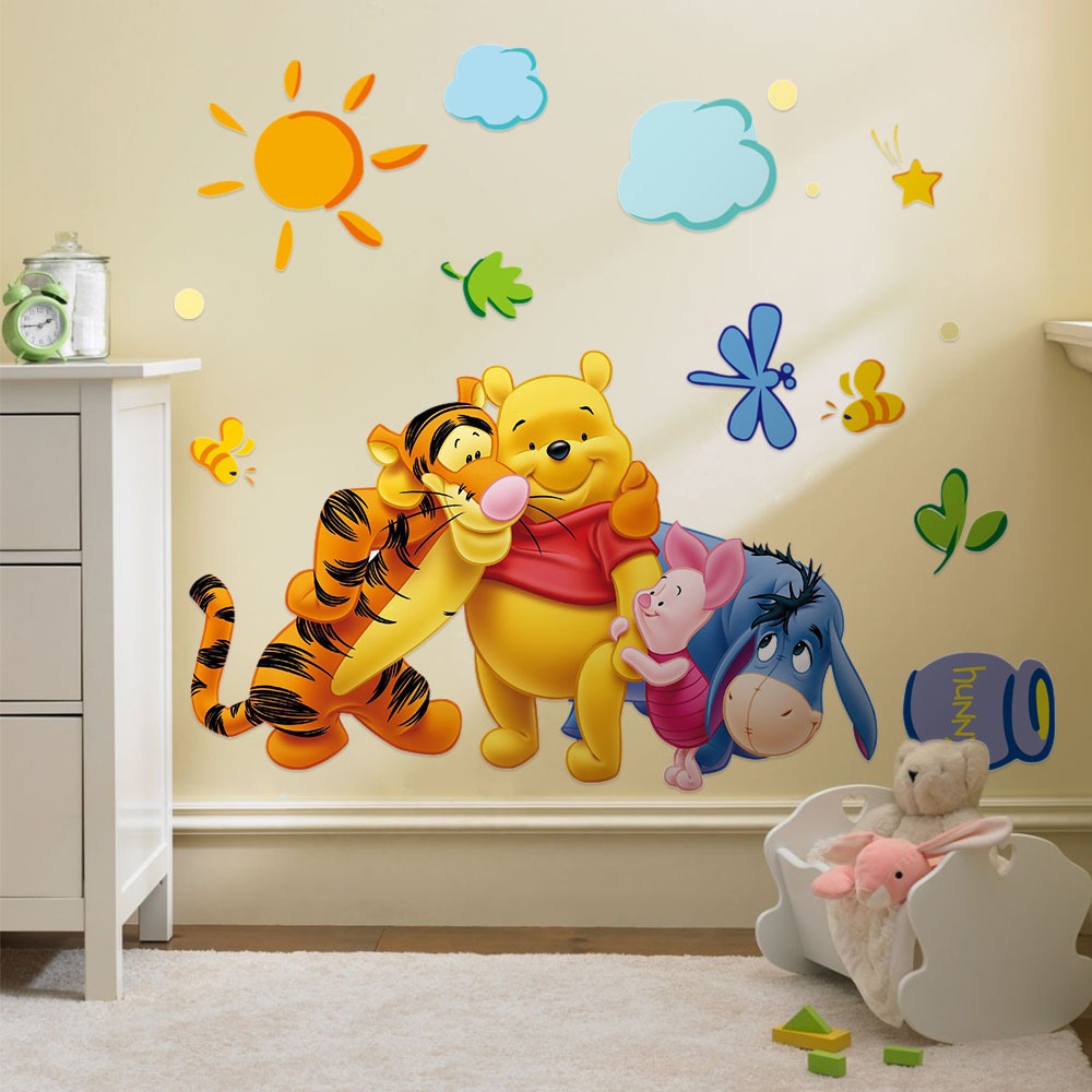 Autocollants de mur de chambre d'enfants (winnie)