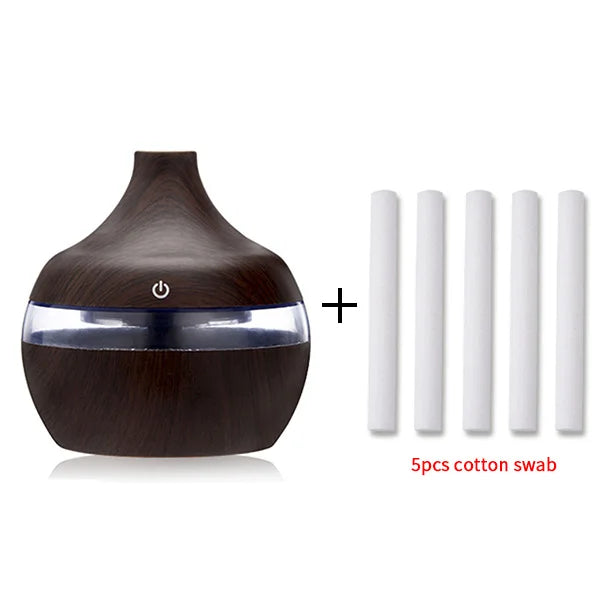 Electric humidifier + essential aroma diffuser (USB)