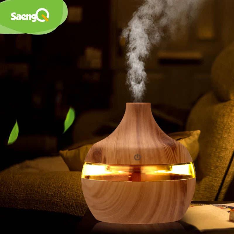 Electric humidifier + essential aroma diffuser (USB)