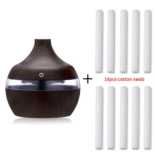 Electric humidifier + essential aroma diffuser (USB)