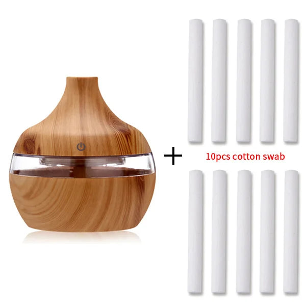 Electric humidifier + essential aroma diffuser (USB)