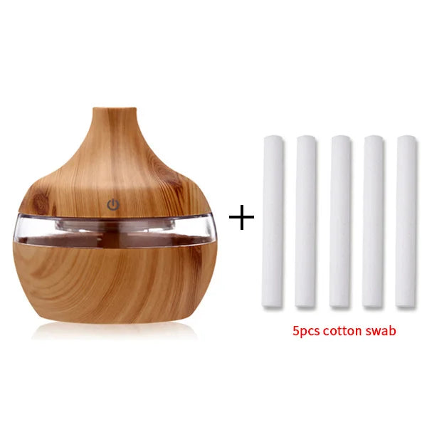 Electric humidifier + essential aroma diffuser (USB)